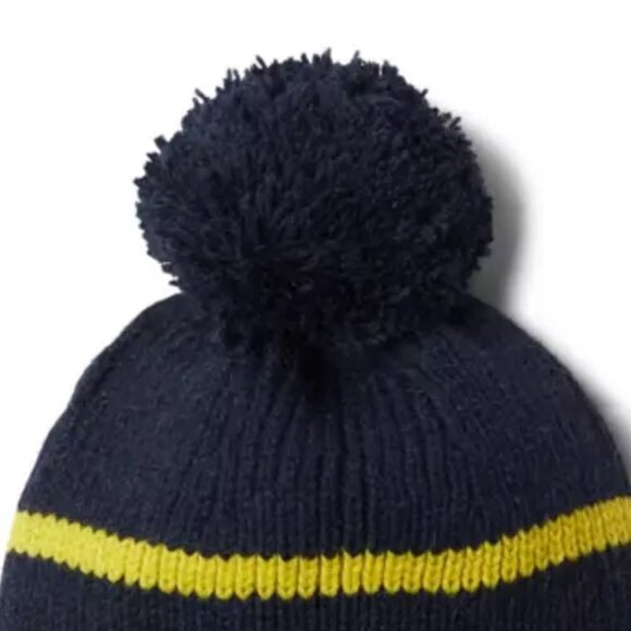 NWT Columbia Youth Auroras Lights Blue Striped Winter Beanie - Picture 3 of 12